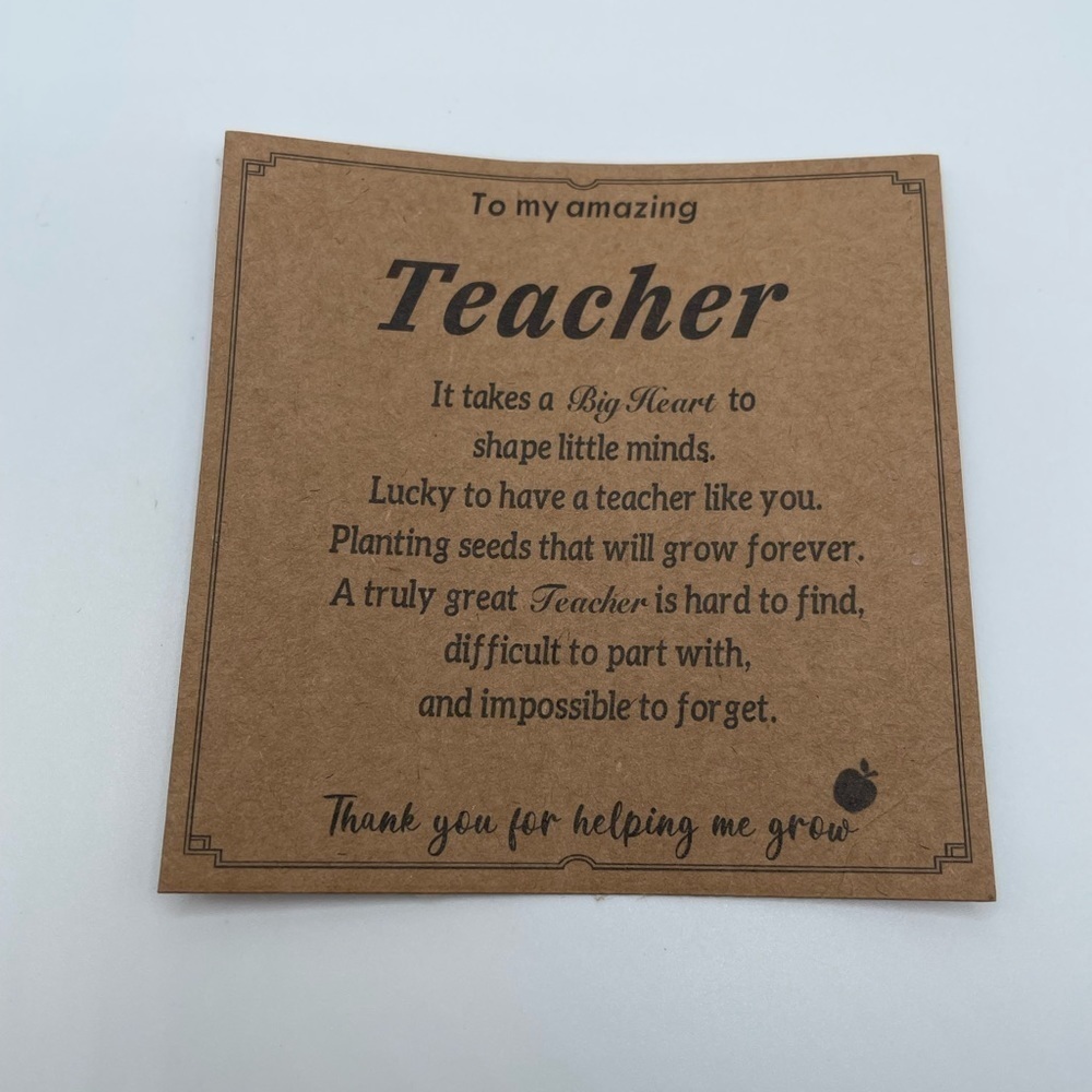 Teacher Gift | Teacher Apple Bracelet | Brand New | Earth Tones NWOT - Picture 3 of 4
